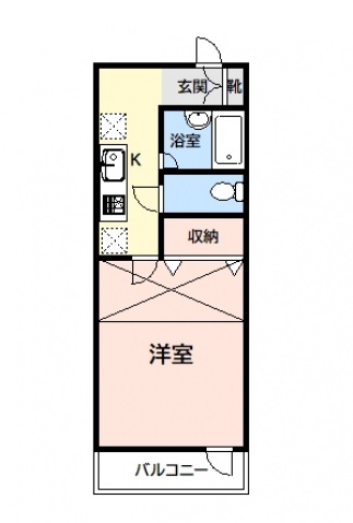 川崎市麻生区五力田のマンションの間取り