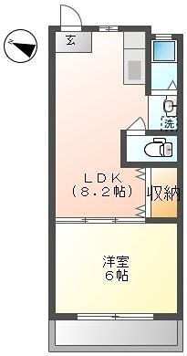 喜多源第一マンションの間取り