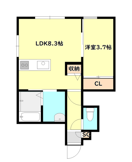 アチーブかやまの間取り