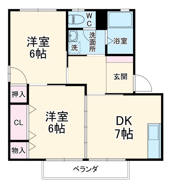 ディアス富士見台　Ｄ棟の間取り