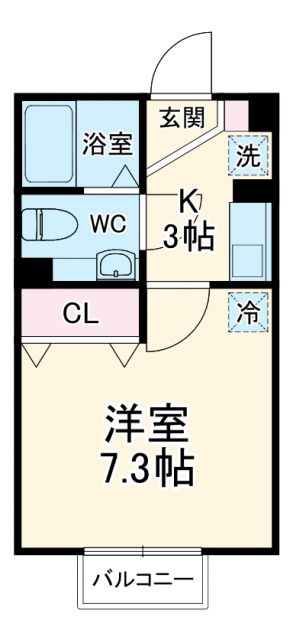 銚子市春日町のアパートの間取り