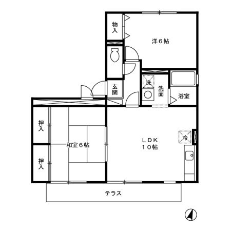 クレール徳力IIの間取り