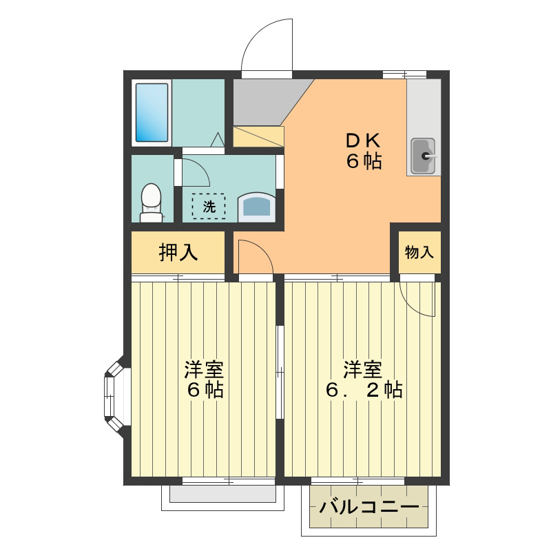 【パストラール河辺の間取り】