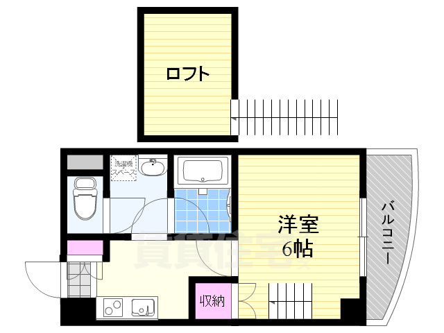 オーシャン東中島の間取り