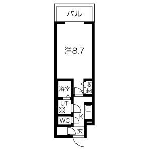 名古屋市東区葵のマンションの間取り