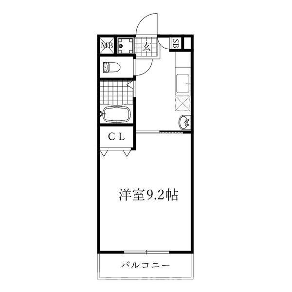 豊橋市若松町のマンションの間取り