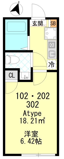 ルフォン一之江の間取り