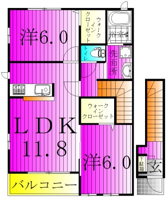 メルシープラザIIの間取り