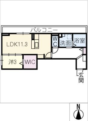 ディーシャンブル南丸之内　Ｄ棟の間取り