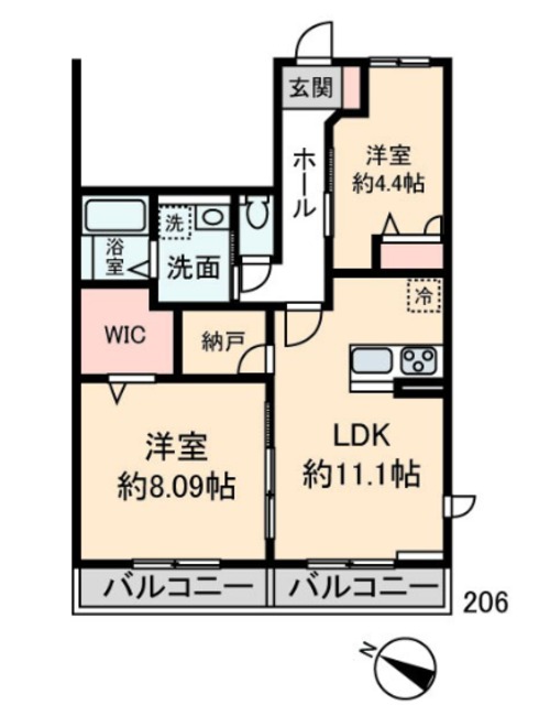 ハイムメゾン朝霞根岸台の間取り