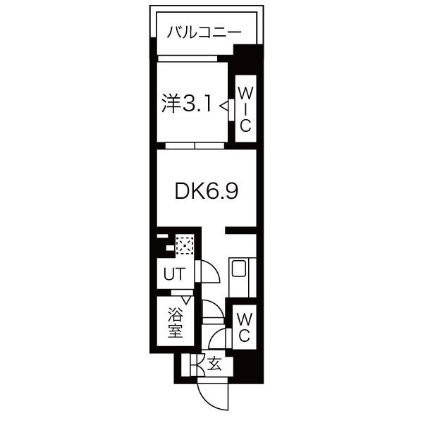 【大阪市浪速区芦原のマンションの間取り】