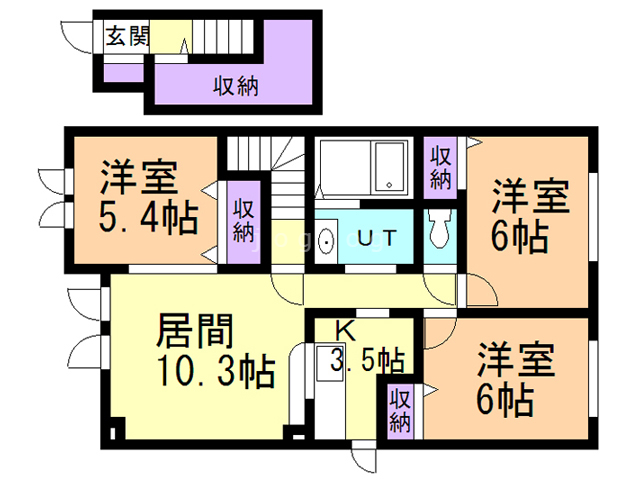 Ｍ・Ｌｉｖｅ石山の間取り