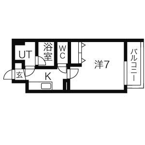 名古屋市昭和区車田町のマンションの間取り