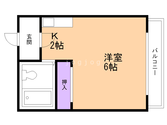 札幌市厚別区厚別中央二条のマンションの間取り