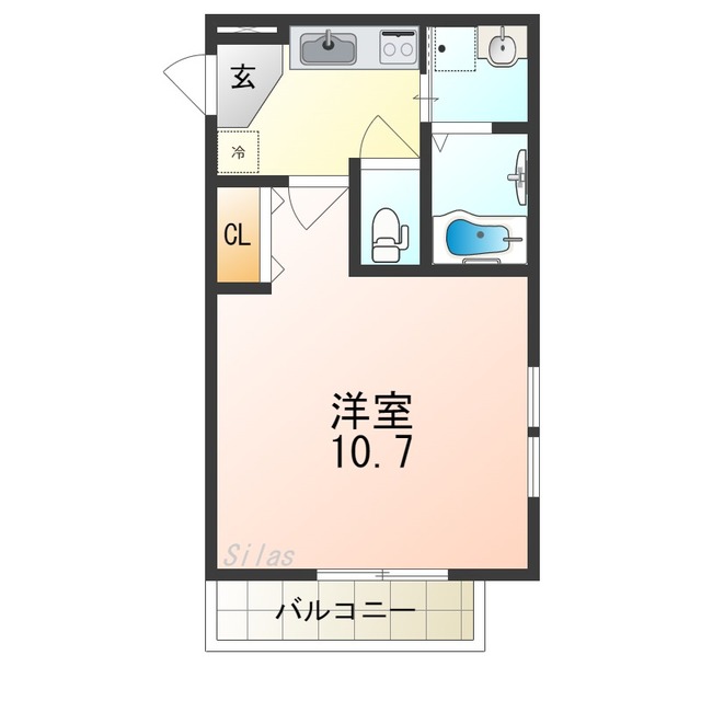 フジパレス百舌鳥本町II番館の間取り