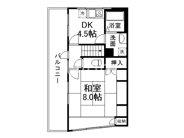 グリシーヌ桃山南口の間取り