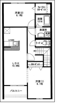 メゾン雅の間取り