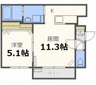 グランメールＳａｒａの間取り