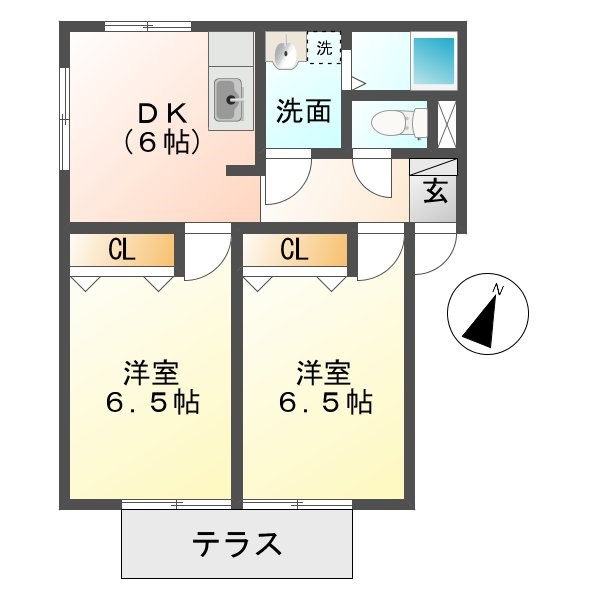 北佐久郡御代田町大字御代田のアパートの間取り