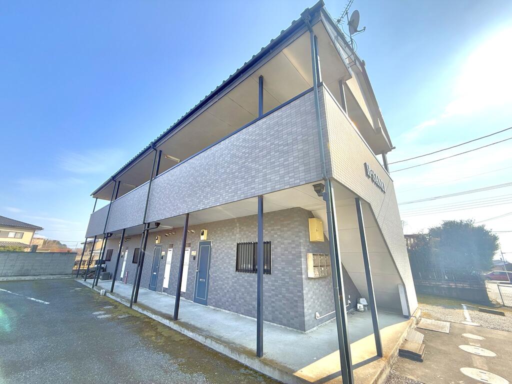 前橋市下大屋町のアパートの建物外観