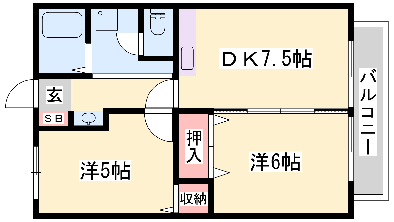 サンシティ宮前の間取り