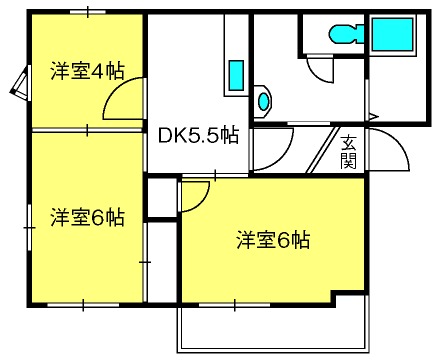 エスポワールＥ棟の間取り