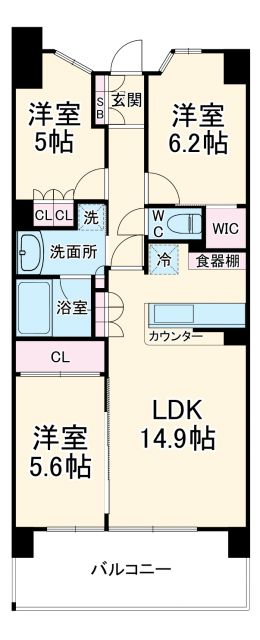 サングランデ津田沼の間取り