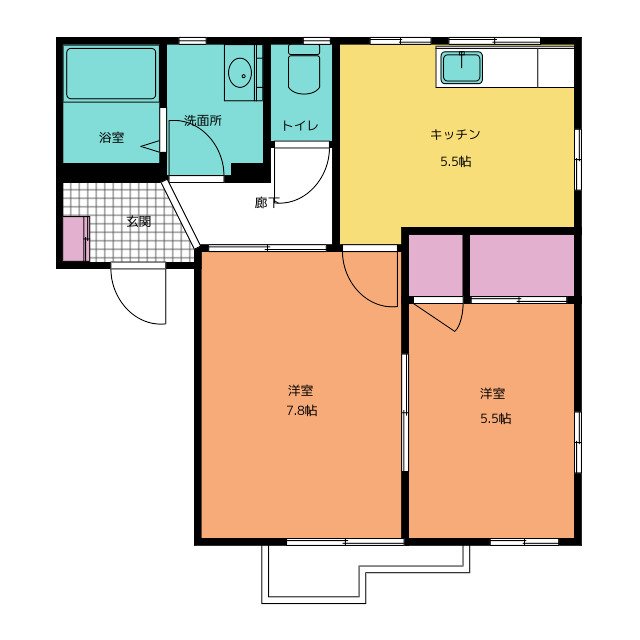 ＴＯＷＮＹ・城山　Ｃの間取り