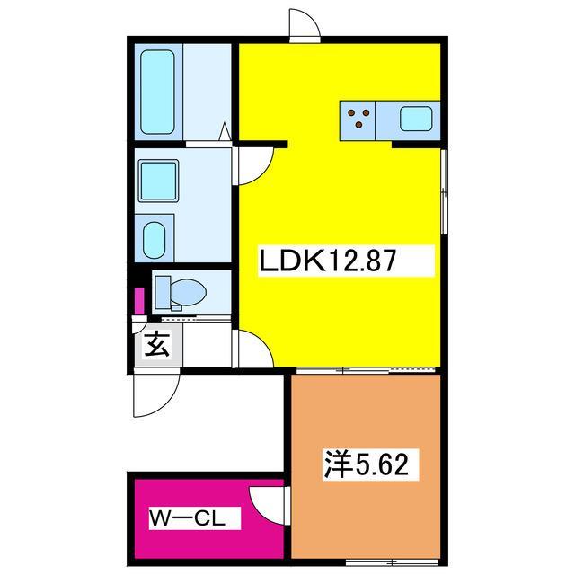 Ａｐａｒｔｍｅｎｔ　Ｍの間取り