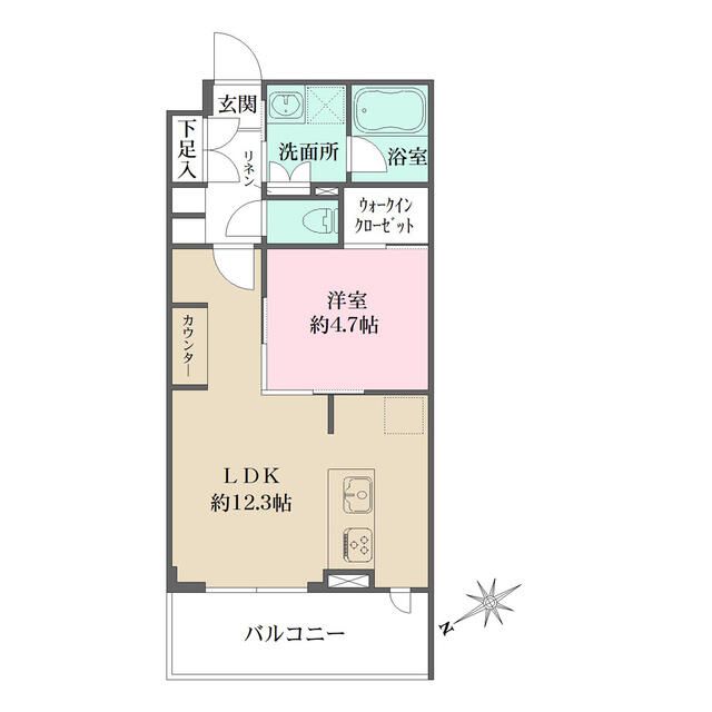 文京区春日のマンションの間取り