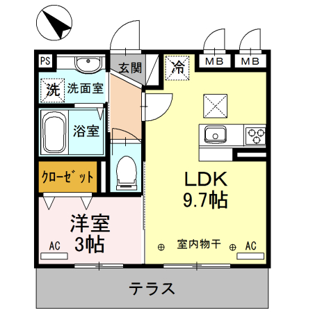 フェリーチェ上福岡の間取り