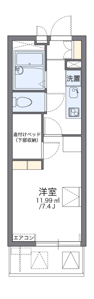 レオパレスＡＹＯＫＡの間取り