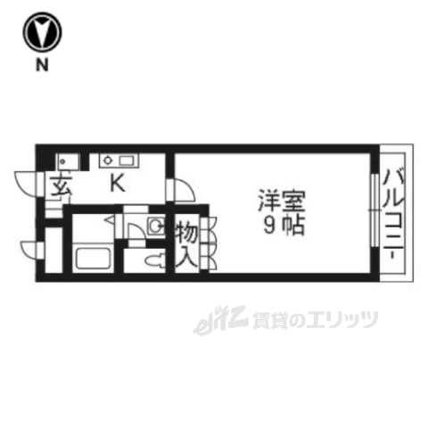 相楽郡精華町大字祝園のマンションの間取り