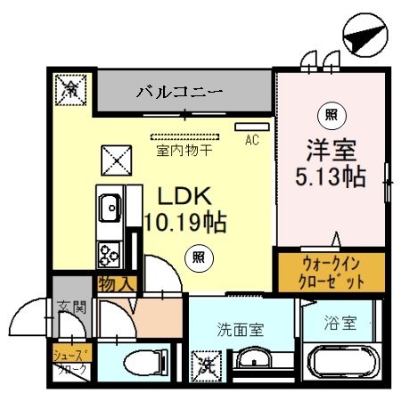 加西市北条町横尾のアパートの間取り