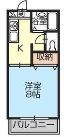 静岡県藤枝市駿河台２（アパート）の賃貸物件の間取り