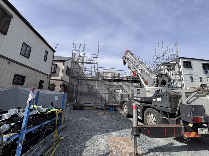 建物外観　建築中