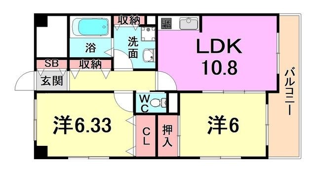 LAZO御影の間取り写真