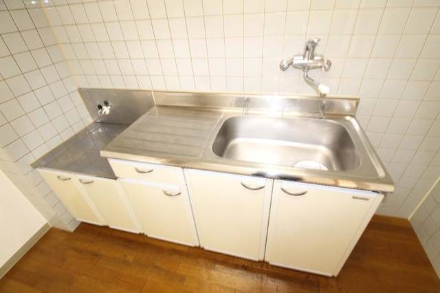 キッチン　２口ガスコンロ設置可タイプ