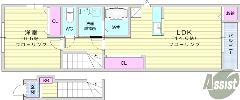 ALLOGGIOの間取り写真