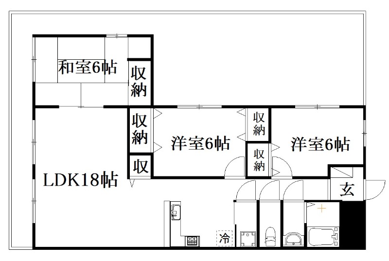 遠州鉄道 八幡駅 徒歩24分 8階建 築39年の間取り写真