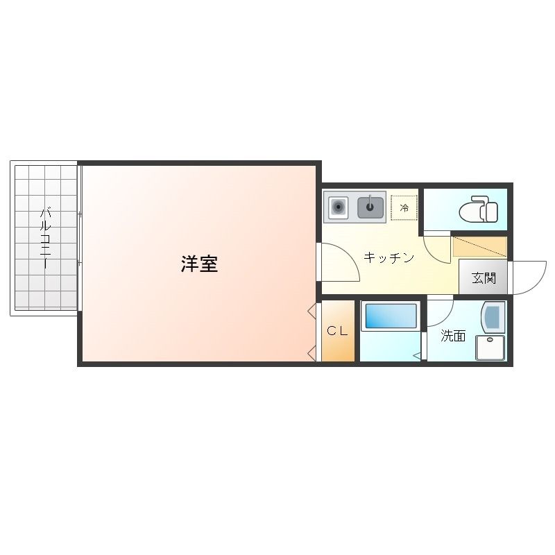 都営新宿線 西大島駅 徒歩5分 4階建 築5年の間取り写真