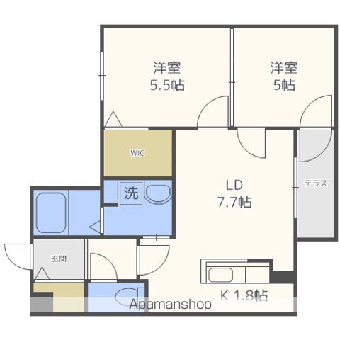 地下鉄東豊線 美園駅 徒歩7分 4階建 築10年の間取り写真