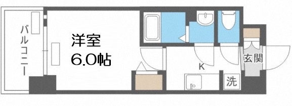 プレサンス難波マジョリティの間取り写真