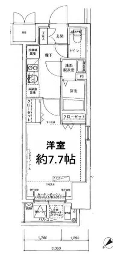 アイル上野の森NORTHの間取り写真