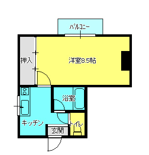 新潟県新潟市中央区南笹口１（マンション）の賃貸物件の間取り