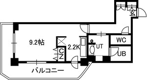 ＰＲＩＭＥ　ＵＲＢＡＮ札幌　ＲＩＶＥＲ　ＦＲＯＮＴの間取り