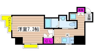 ファインブルーム靭公園の間取り