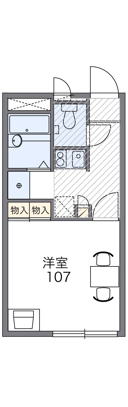 レオパレスサンライト２の間取り