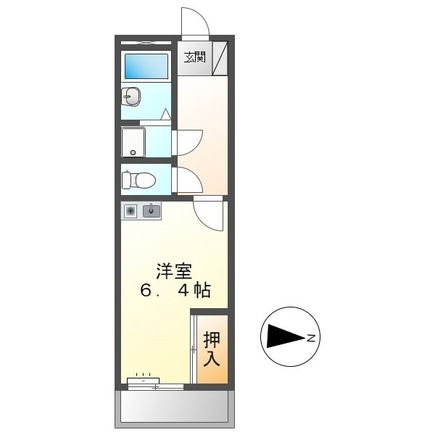 豊橋市東小鷹野のアパートの間取り