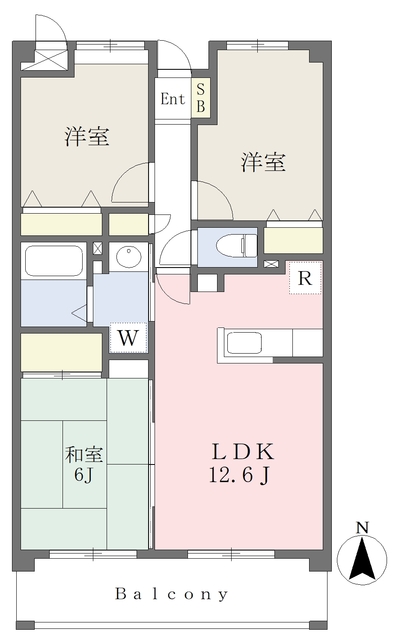 カームヒルズ長坂の間取り